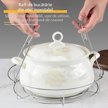 Suport pentru conserve din oțel inoxidabil Amazon, clemă multifuncțională pentru bucătărie, clemă de izolare termică pentru sticle de lapte, suport pentru gătit la abur