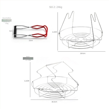 Suport pentru conserve din oțel inoxidabil Amazon, clemă multifuncțională pentru bucătărie, clemă de izolare termică pentru sticle de lapte, suport pentru gătit la abur