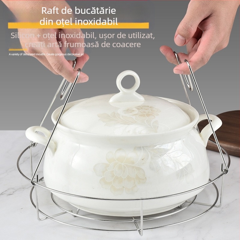 Suport pentru conserve din oțel inoxidabil Amazon, clemă multifuncțională pentru bucătărie, clemă de izolare termică pentru sticle de lapte, suport pentru gătit la abur