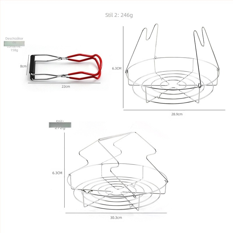 Suport pentru conserve din oțel inoxidabil Amazon, clemă multifuncțională pentru bucătărie, clemă de izolare termică pentru sticle de lapte, suport pentru gătit la abur