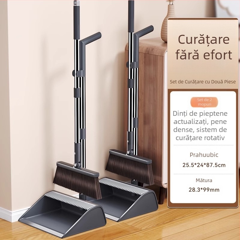 Mătură făraș costum de uz casnic 2025 Nou măturat mătură combinată lopată de gunoi artefact fără păr