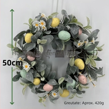 2025 Transfrontaliere Amazon Noi Decorațiuni de Paște Coroană de ouă de Paște Agățat Decorațiune Hotel Acasă Agățat de perete