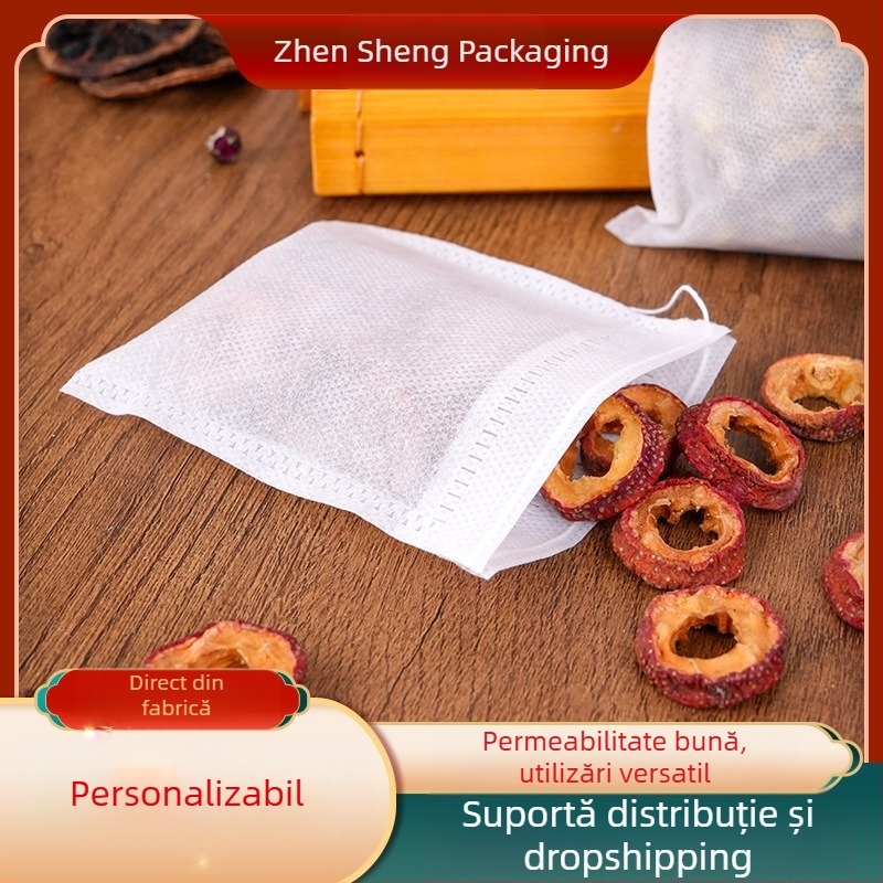 Pliculeț de ceai cu șnur, Pliculeț de ceai de unică folosință, Pliculeț de filtru, Pliculeț de decoct pentru medicina tradițională chineză, Pliculeț pentru baie de picioare, Pliculeț de ambalare a ceaiului