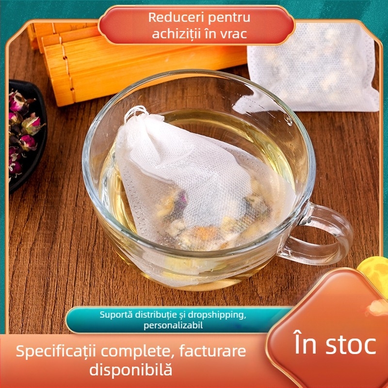 Pliculeț de ceai cu șnur, Pliculeț de ceai de unică folosință, Pliculeț de filtru, Pliculeț de decoct pentru medicina tradițională chineză, Pliculeț pentru baie de picioare, Pliculeț de ambalare a ceaiului