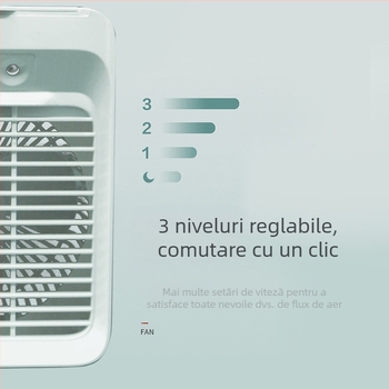 Mini răcitor de aer, ventilator electric mic, ventilator de aer condiționat, umidificare, cămin studențesc, birou, încărcare USB, ventilator mic