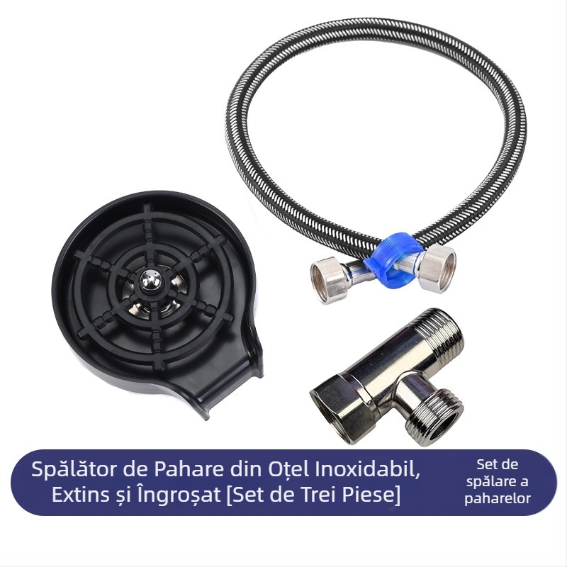 Mașină de spălat cupă de înaltă presiune din oțel inoxidabil de uz casnic, chiuvetă de bucătărie, bar comercial, mașină de spălat automată, artefact din plastic ABS