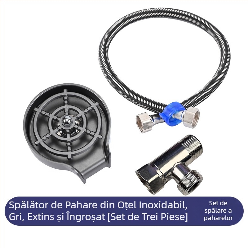 Mașină de spălat cupă de înaltă presiune din oțel inoxidabil de uz casnic, chiuvetă de bucătărie, bar comercial, mașină de spălat automată, artefact din plastic ABS