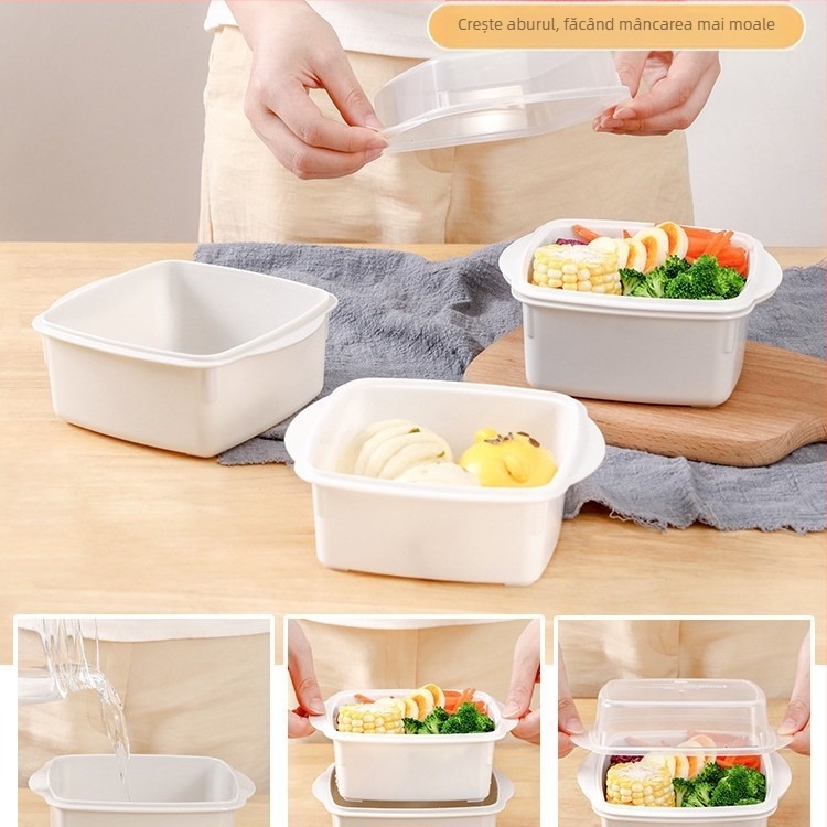 Importat din Japonia, cutie de prânz la abur, bucătărie de uz casnic, cu abur, bara de protecție pentru găluște, ustensile pentru cuptorul cu microunde, încălzire cu abur, orez fierbinte, artefact