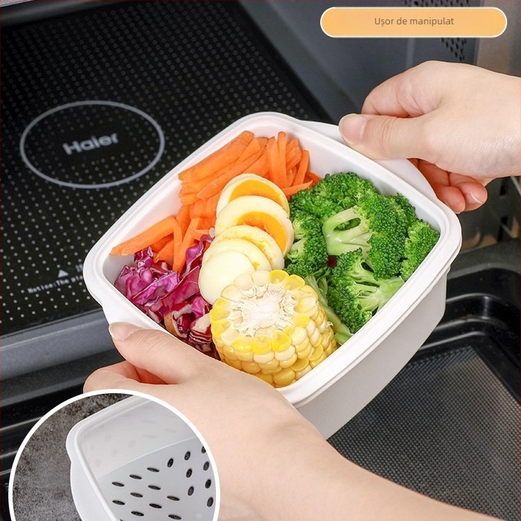 Importat din Japonia, cutie de prânz la abur, bucătărie de uz casnic, cu abur, bara de protecție pentru găluște, ustensile pentru cuptorul cu microunde, încălzire cu abur, orez fierbinte, artefact