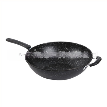 Tigaie antiaderentă din piatră Maifan, aragaz cu inducție, aragaz cu gaz, gătit universal, fără fum, cu fund plat, tigaie de fier de uz casnic, en-gros