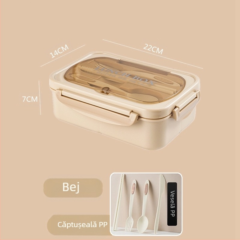 Cutie de prânz izolată din oțel inoxidabil 304 pentru studenți, pentru serviciu, cutie de prânz Bento sigilată portabilă cu zăbrele, cu imprimare LOGO