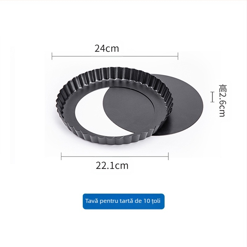 Tavă de plăcintă cu crizanteme cu fund viu, non-stick, 8 inch, pentru uz casnic, plăcintă cu mere, mucegai de pizza, placă de copt pentru tort, tavă de pizza