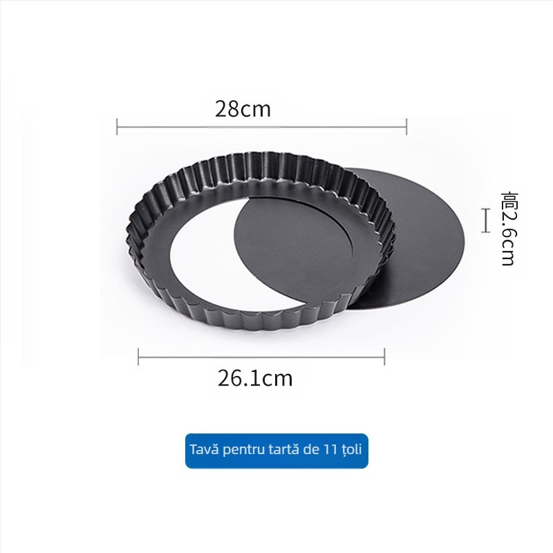 Tavă de plăcintă cu crizanteme cu fund viu, non-stick, 8 inch, pentru uz casnic, plăcintă cu mere, mucegai de pizza, placă de copt pentru tort, tavă de pizza