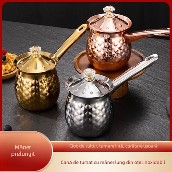 Aparat de cafea din oțel inoxidabil cu gură ascuțită, ceașcă de flori, ceașcă de lapte cu bule, ceașcă de lapte, ceașcă de ceară cu tragere, ceașcă de ceară topită