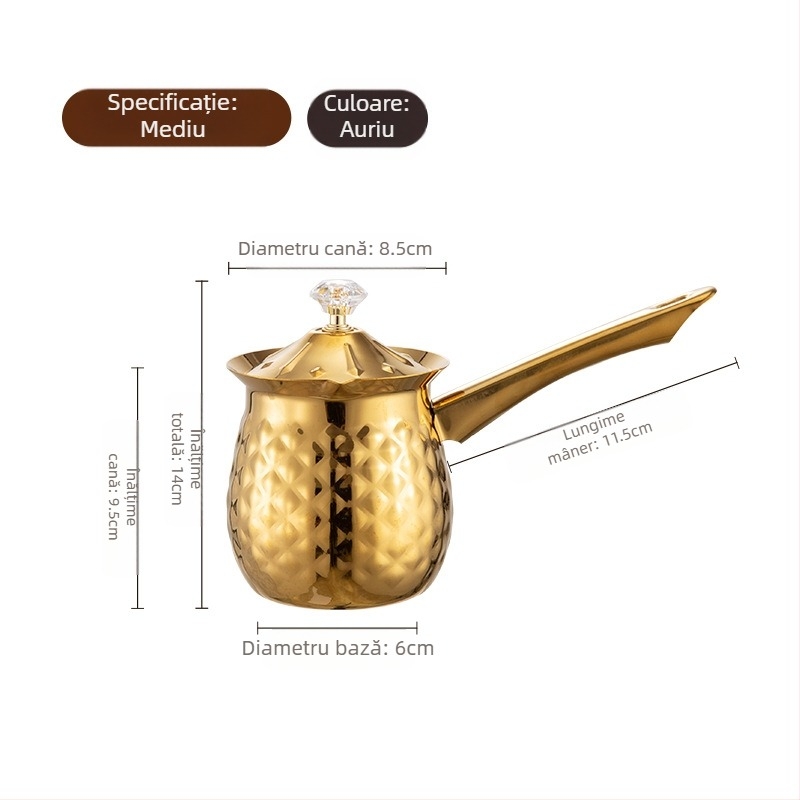 Aparat de cafea din oțel inoxidabil cu gură ascuțită, ceașcă de flori, ceașcă de lapte cu bule, ceașcă de lapte, ceașcă de ceară cu tragere, ceașcă de ceară topită