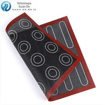 Amazon Non-stick Hollow Coating Mat Coacere Biscuiți Puff Pâine Coacere Respirabil Fibră de Sticlă Silicon Hollow Coacere Mat