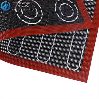 Amazon Non-stick Hollow Coating Mat Coacere Biscuiți Puff Pâine Coacere Respirabil Fibră de Sticlă Silicon Hollow Coacere Mat