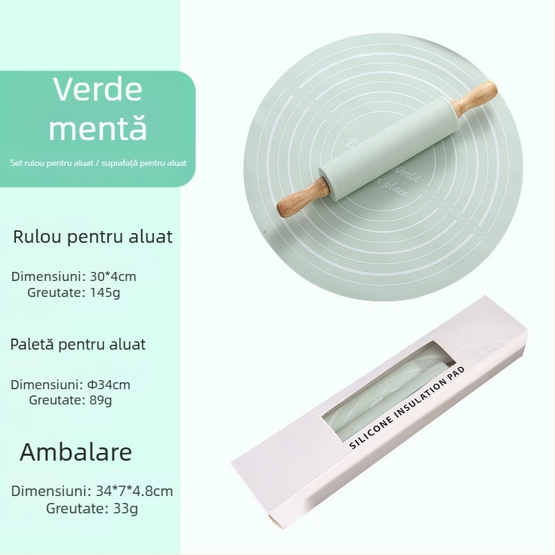 Costum de sucitor din silicon pentru copt, gătit, mediu, frământat, costum de copt, sucitor, tampon de frământat