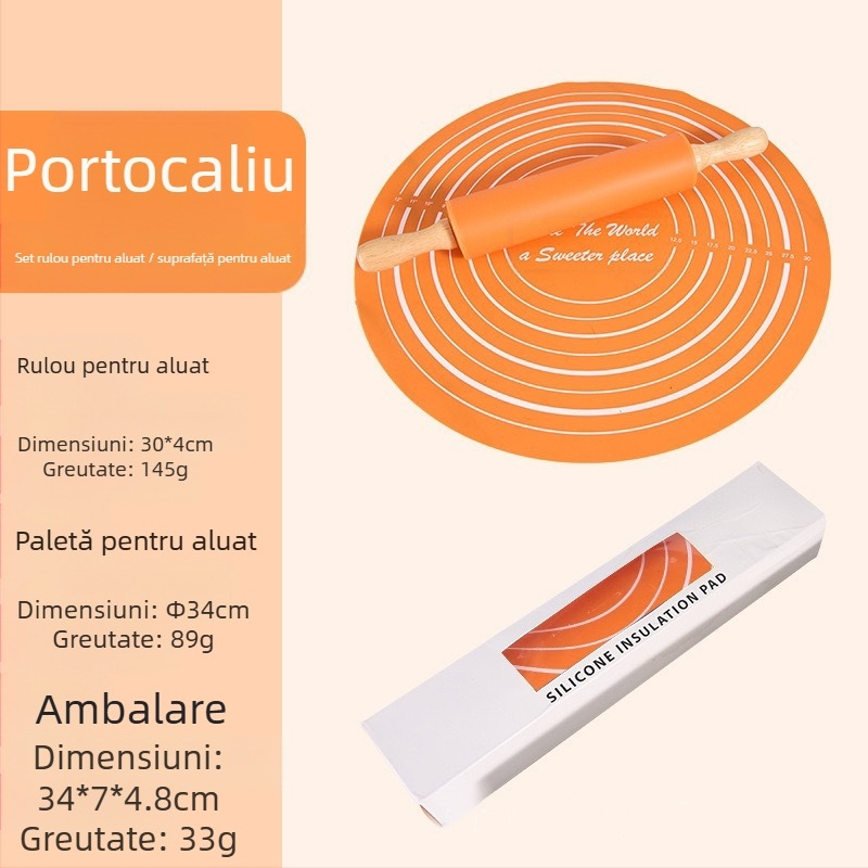 Costum de sucitor din silicon pentru copt, gătit, mediu, frământat, costum de copt, sucitor, tampon de frământat