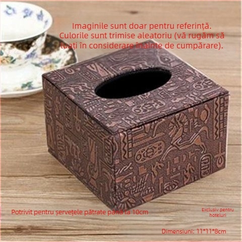 Cutie de hârtie multifuncțională pentru șervețele, cutie de cafea, cu telecomandă pentru sufragerie, cutie de depozitare pentru șervețele de uz casnic, simplu și drăguț