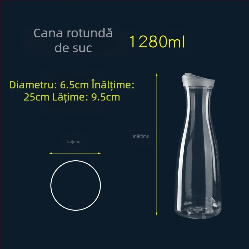 Ceainic rece din plastic acrilic, ceainic pentru restaurant, ceainic pentru restaurant, bar, oală de bere, ceainic cu flori, decantor, oală pentru suc PC