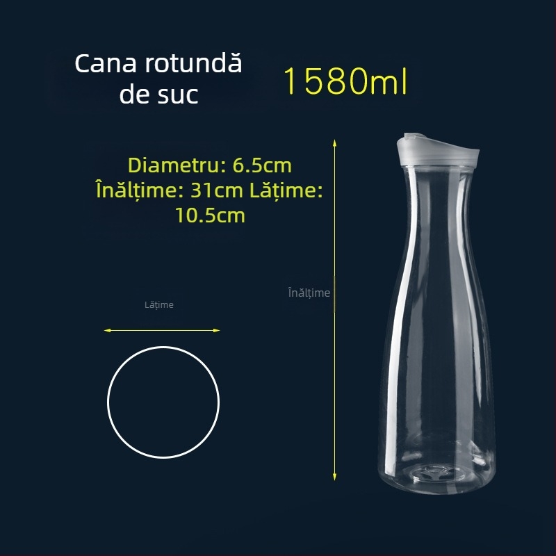Ceainic rece din plastic acrilic, ceainic pentru restaurant, ceainic pentru restaurant, bar, oală de bere, ceainic cu flori, decantor, oală pentru suc PC