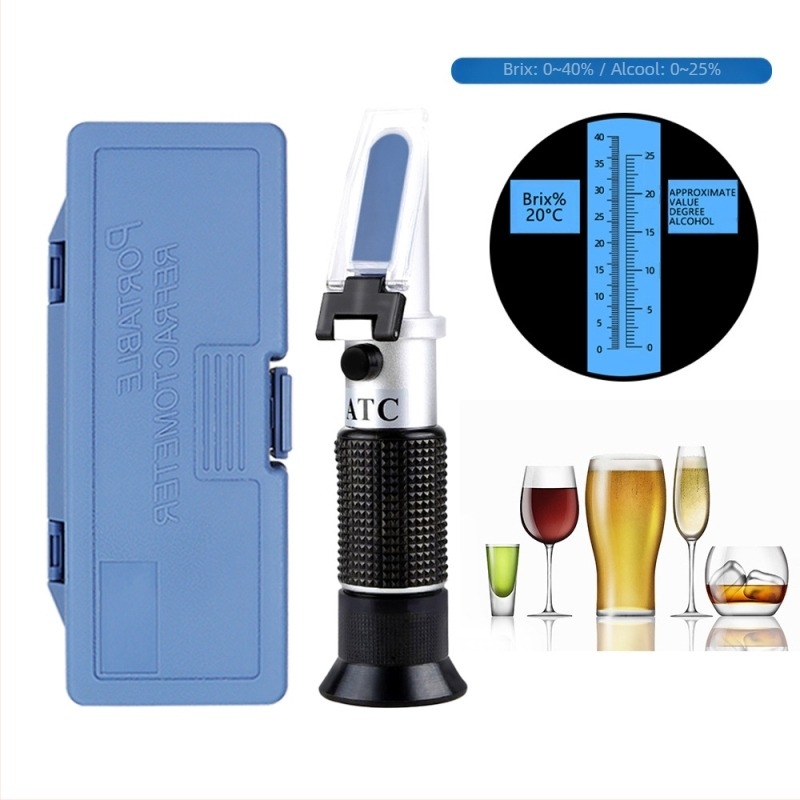Refractometru de vin 40% zahăr 25% alcool electric vin roșu bere multifuncțional deschizător de sticle creativ de uz casnic g