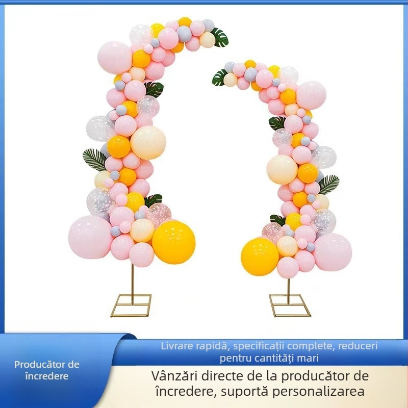 Arc transfrontalier Amazon în formă de nuntă, suport pentru baloane, suport diagonal pentru arc, plumb pentru drum