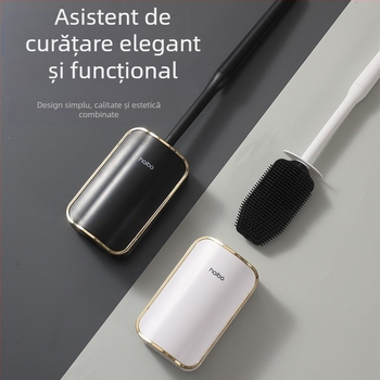 Perie de toaletă pentru comerț exterior, fără fundături, perie de toaletă montată pe perete în stil luxos accesibil, artefact de curățare a toaletei în formă de ghemuit pentru baie