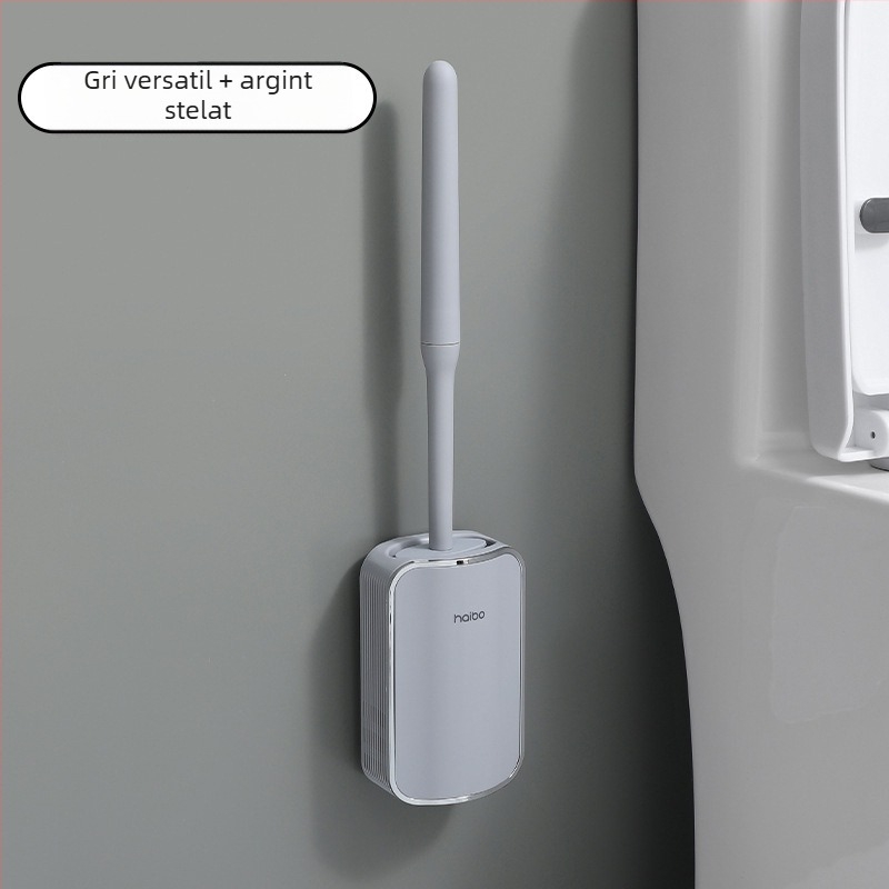 Perie de toaletă pentru comerț exterior, fără fundături, perie de toaletă montată pe perete în stil luxos accesibil, artefact de curățare a toaletei în formă de ghemuit pentru baie