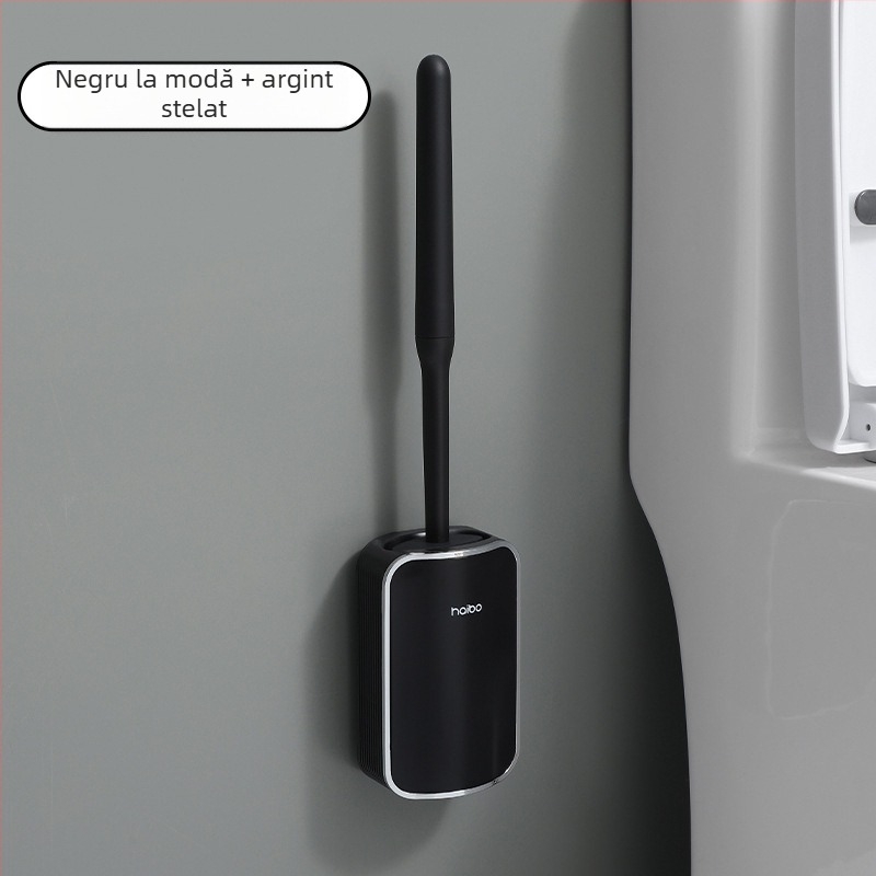 Perie de toaletă pentru comerț exterior, fără fundături, perie de toaletă montată pe perete în stil luxos accesibil, artefact de curățare a toaletei în formă de ghemuit pentru baie