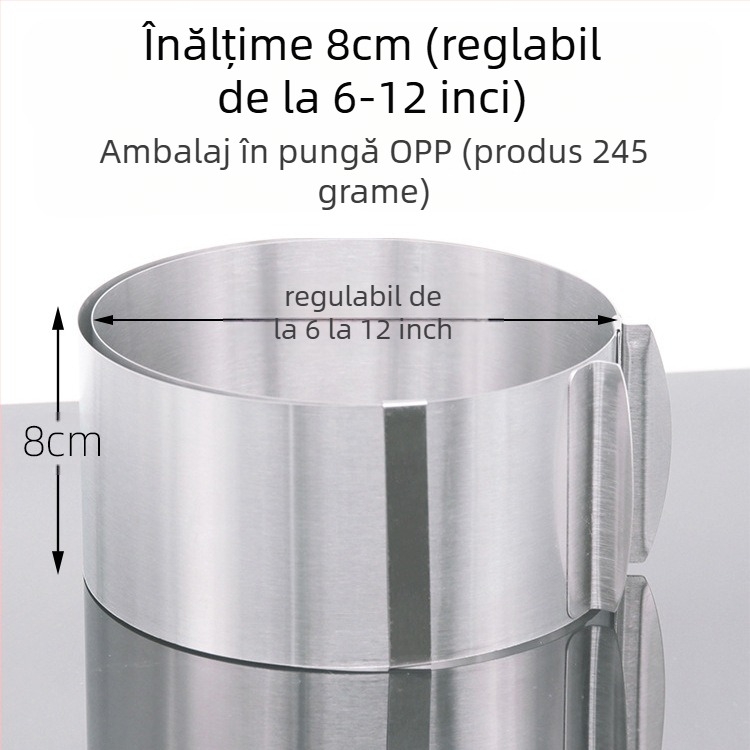 Dacă doriți să găsiți un cerc rotund pentru mousse din oțel inoxidabil, care poate fi ajustat manual, mucegai rotund pentru tort DIY, cu formă inimă în mai multe forme.