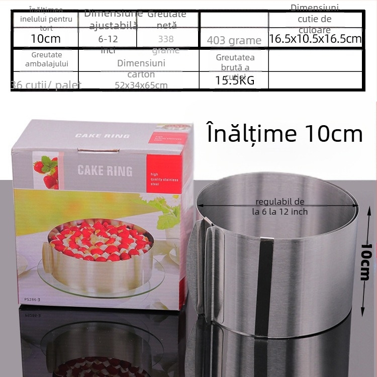 Dacă doriți să găsiți un cerc rotund pentru mousse din oțel inoxidabil, care poate fi ajustat manual, mucegai rotund pentru tort DIY, cu formă inimă în mai multe forme.
