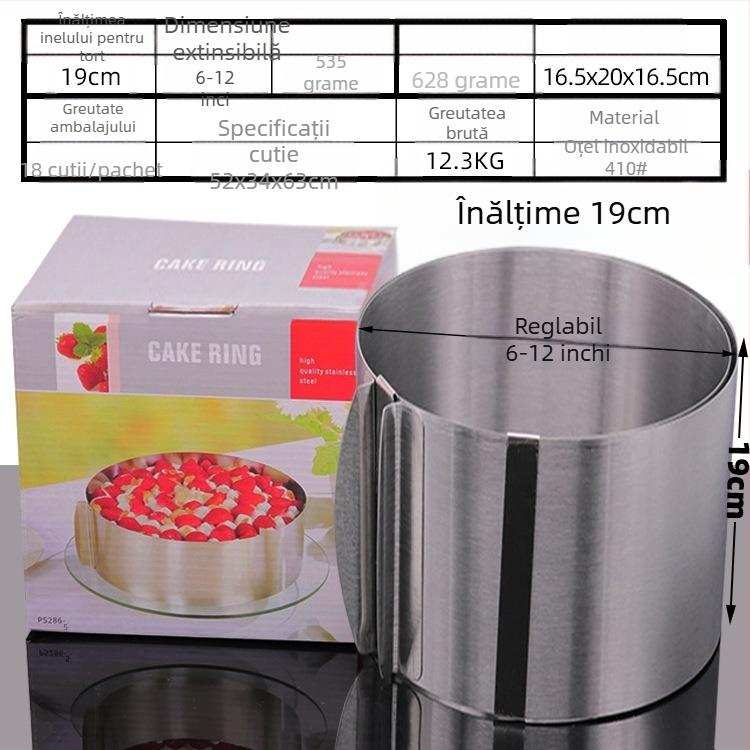 Dacă doriți să găsiți un cerc rotund pentru mousse din oțel inoxidabil, care poate fi ajustat manual, mucegai rotund pentru tort DIY, cu formă inimă în mai multe forme.