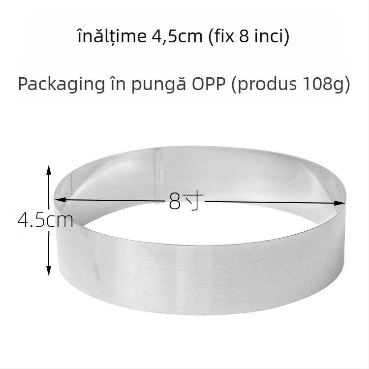 Dacă doriți să găsiți un cerc rotund pentru mousse din oțel inoxidabil, care poate fi ajustat manual, mucegai rotund pentru tort DIY, cu formă inimă în mai multe forme.