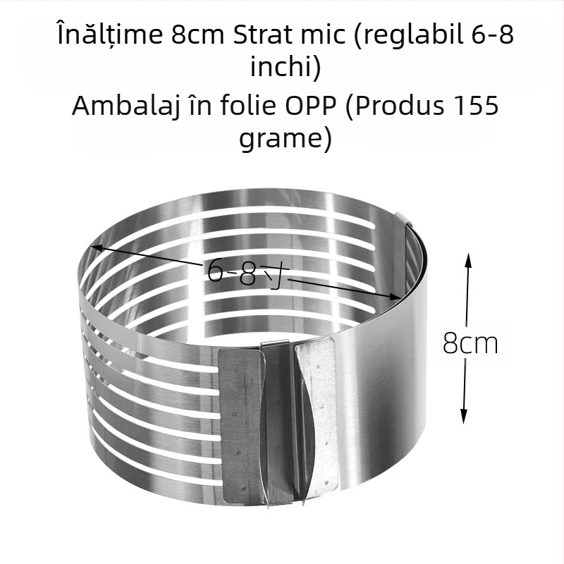 Dacă doriți să găsiți un cerc rotund pentru mousse din oțel inoxidabil, care poate fi ajustat manual, mucegai rotund pentru tort DIY, cu formă inimă în mai multe forme.