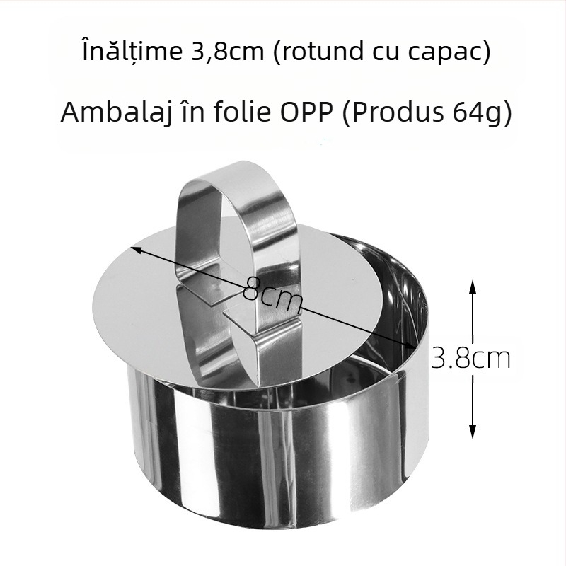 Dacă doriți să găsiți un cerc rotund pentru mousse din oțel inoxidabil, care poate fi ajustat manual, mucegai rotund pentru tort DIY, cu formă inimă în mai multe forme.
