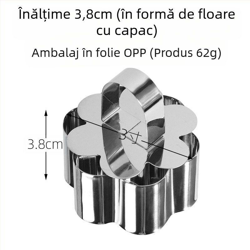 Dacă doriți să găsiți un cerc rotund pentru mousse din oțel inoxidabil, care poate fi ajustat manual, mucegai rotund pentru tort DIY, cu formă inimă în mai multe forme.