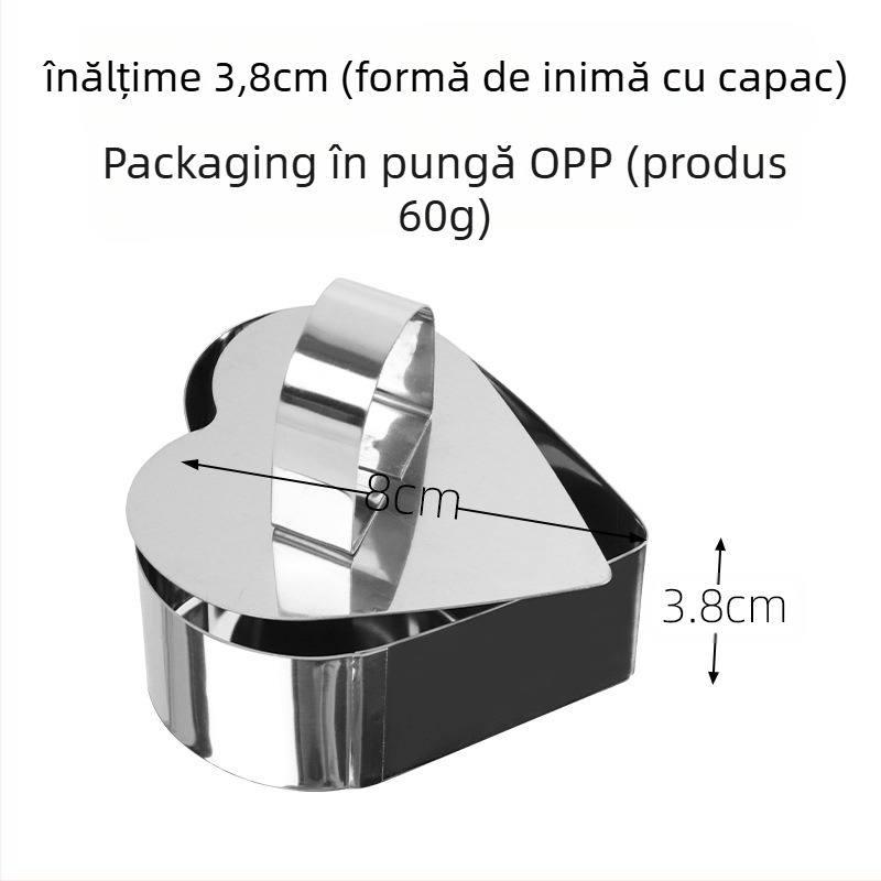 Dacă doriți să găsiți un cerc rotund pentru mousse din oțel inoxidabil, care poate fi ajustat manual, mucegai rotund pentru tort DIY, cu formă inimă în mai multe forme.