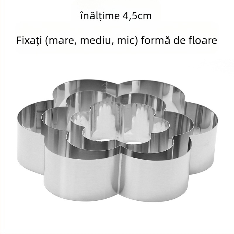 Dacă doriți să găsiți un cerc rotund pentru mousse din oțel inoxidabil, care poate fi ajustat manual, mucegai rotund pentru tort DIY, cu formă inimă în mai multe forme.