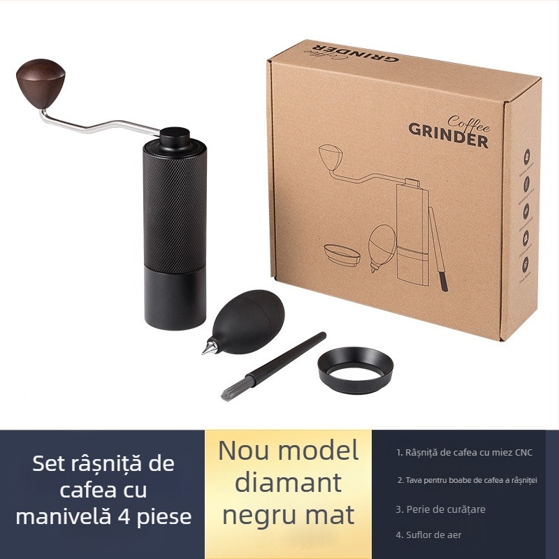 Râșniță de mână portabilă pentru acasă, râșniță manuală de cafea, mașină de cafea, râșniță de mână