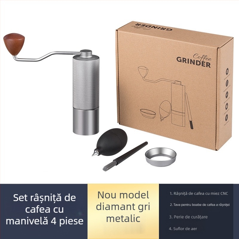 Râșniță de mână portabilă pentru acasă, râșniță manuală de cafea, mașină de cafea, râșniță de mână