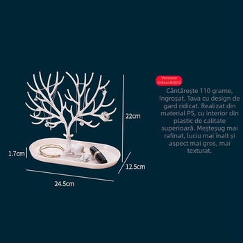 Nou Antler Tree-shaped cercei bijuterii display rack cercei brățară bijuterii depozitare Fawn cuier la modă și accesibil
