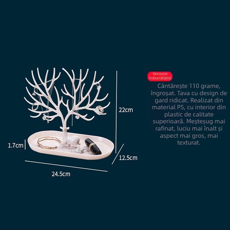 Nou Antler Tree-shaped cercei bijuterii display rack cercei brățară bijuterii depozitare Fawn cuier la modă și accesibil