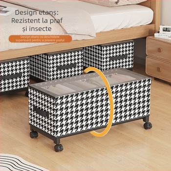 Cutie de depozitare pentru haine, dormitor, sandwich de uz casnic, detașabilă, organizator pentru artefacte, coș rezistent la praf, cutie de depozitare transparentă diversă