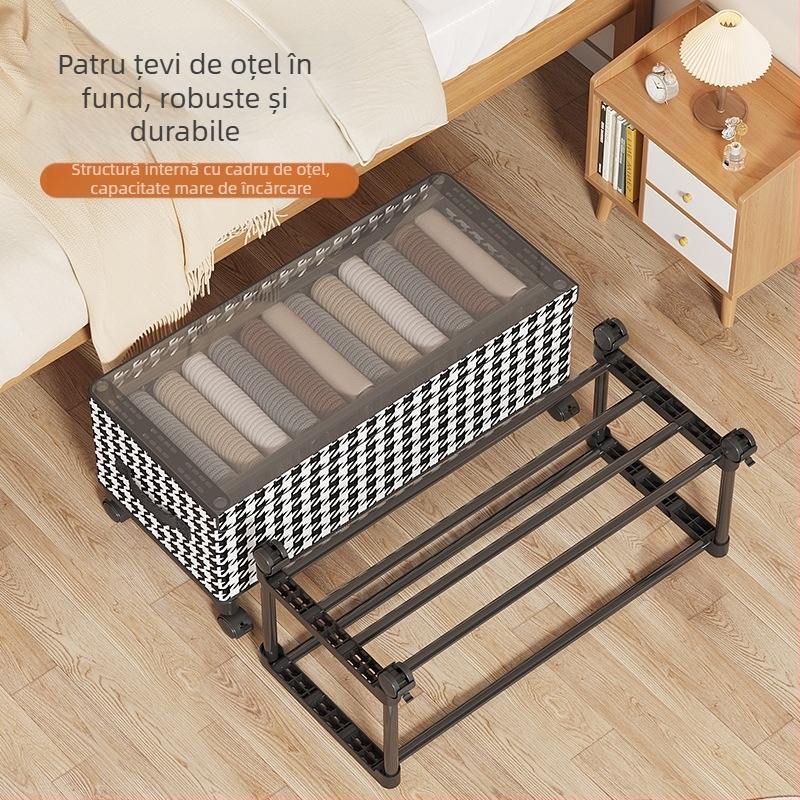 Cutie de depozitare pentru haine, dormitor, sandwich de uz casnic, detașabilă, organizator pentru artefacte, coș rezistent la praf, cutie de depozitare transparentă diversă