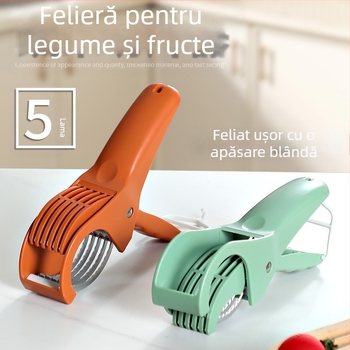 Feliator de legume și fructe din oțel inoxidabil pentru bucătărie, multifuncțional, pentru salată de legume, feliere de fructe