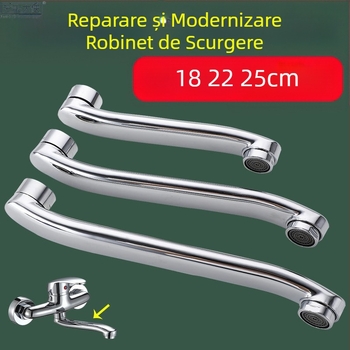 Robinet de bucătărie ascuns, ieșire prin țeavă, cot pentru robinet, fitinguri în perete, lavoar de bucătărie, fitinguri de recondiționare