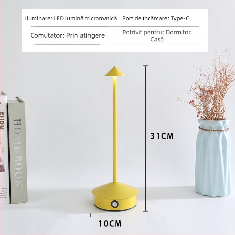 Lampă de masă cu ciuperci, comerț exterior transfrontalier, lampă de masă cu LED-uri Spire, încărcare creativă, decorare în aer liber și interior, lampă de masă mică