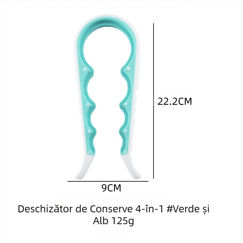 Deschizător de conserve multifuncțional cinci în unu, en-gros transfrontalier, potrivit pentru uz casnic, manual, antiderapant, deschizător de capace, deschizător de sticle, economisitor de forță de muncă